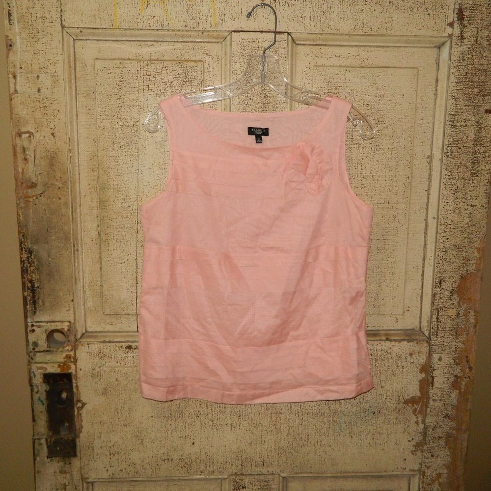 Talbots Petite Sleeveless Ruffle Layer Blouse Top Size 8P (CC-40)